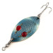 Vintage  Hofschneider Red Eye Junior, 2/5oz Blue / Nickel / Red fishing spoon #11330