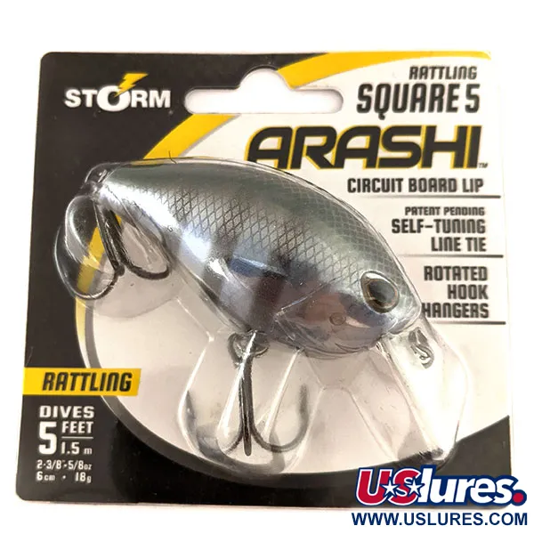 Storm Arashi Rattling Square 5, 2/3oz Bluegill fishing lure #11332