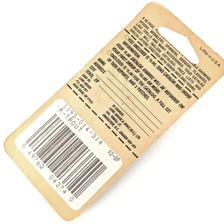 Luhr Jensen Hus-lure, 1/4oz Rainbow Trout fishing spoon #11344