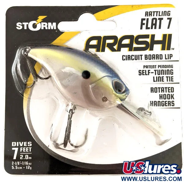 Storm Arashi Rattling Flat 7, 2/5oz fishing lure #11347