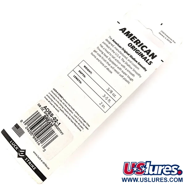   Luck E Strike Shallow Smoothy, 2/5oz Brown Tiger fishing lure #11348