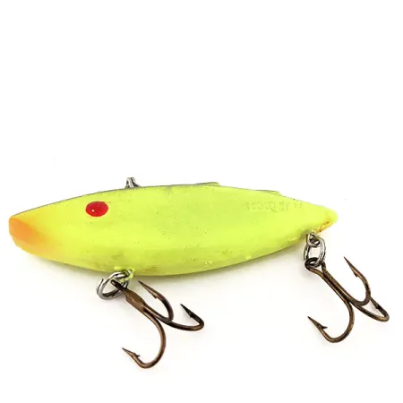 Vintage Norman N-Ticer Lipless UV, 1/3oz Chartreuse fishing lure #11356