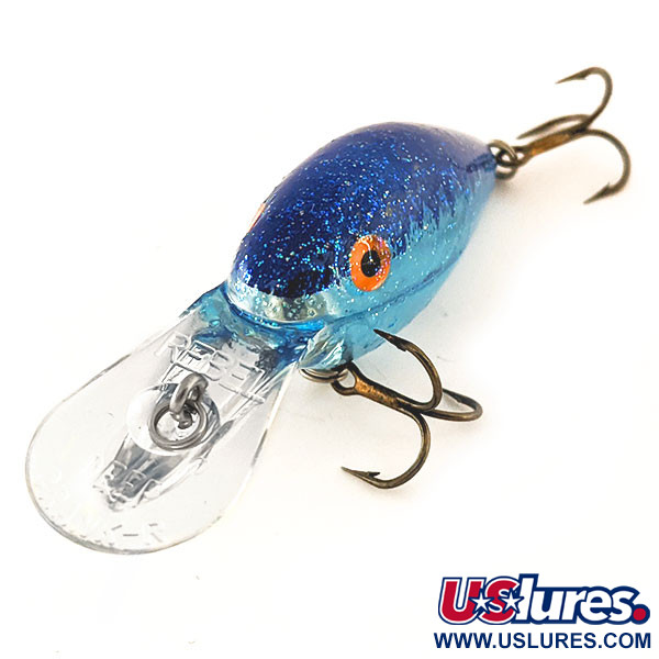 Vintage   Rebel Deep Crank R, 3/8oz Blue fishing lure #11358