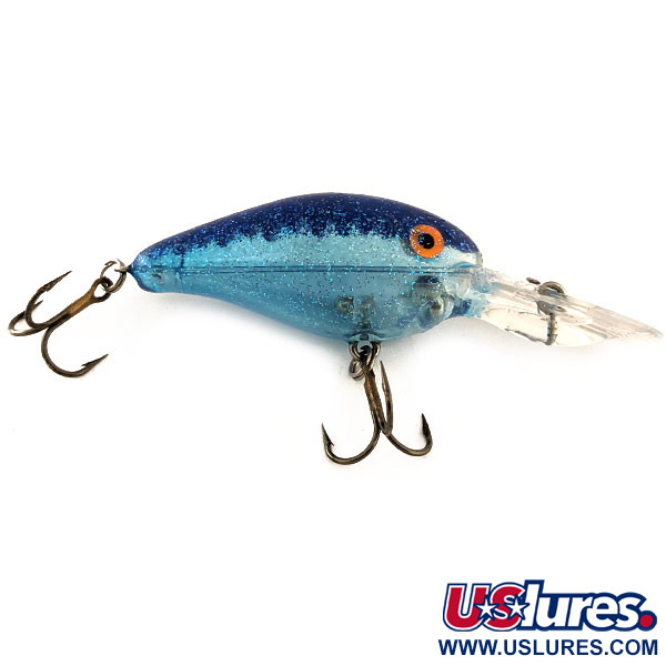 Vintage   Rebel Deep Crank R, 3/8oz Blue fishing lure #11358