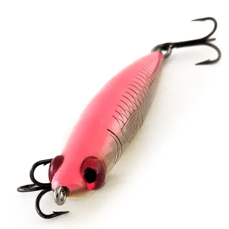 Vintage L&S Bait Mirro lure Mirrolure Catch 2000, 3/5oz Pink fishing lure #11381