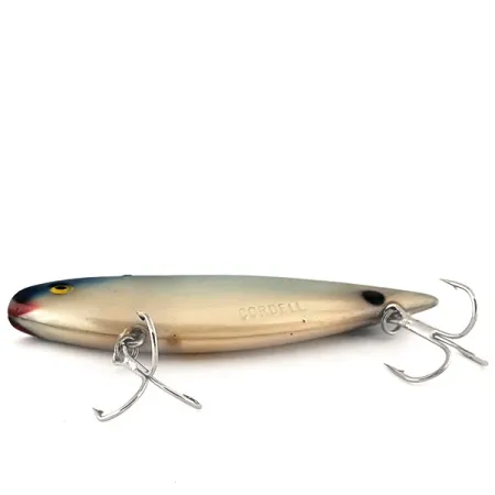 Vintage Cotton Cordell Super Spot, 1oz White Pearl / Blue fishing lure #11382