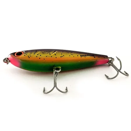 Vintage Bomber Badonk-A-Donk Low Pitch , 1/2oz Rainbow Trout fishing lure #11384