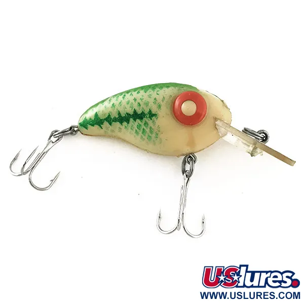 Vintage Rabble Rouser Ashley, 1/3oz White / Green / Red fishing lure #11386