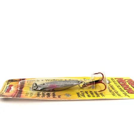 Northland Macho Minnow Jig Lure , 1/2oz Rainbow Silver fishing spoon #11393