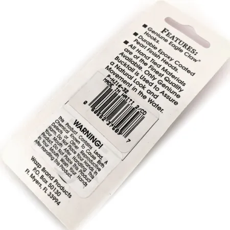 Wahoo Wazp Bucktail Jig, 1/16oz Yellow / Green / Black fishing spoon #14459