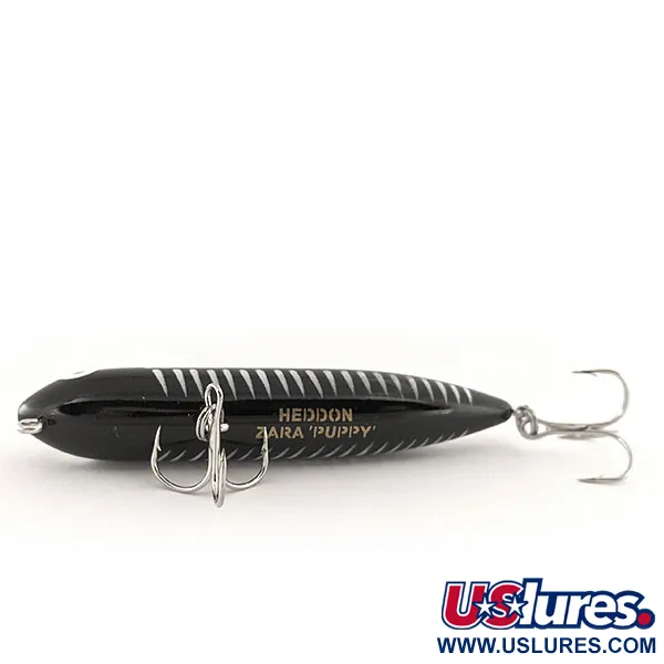   Heddon Zara Puppy, 1/4oz Black / White fishing lure #11397
