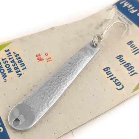 Hopkins No=Eql, 1/2oz Hammered Nickel fishing spoon #11401