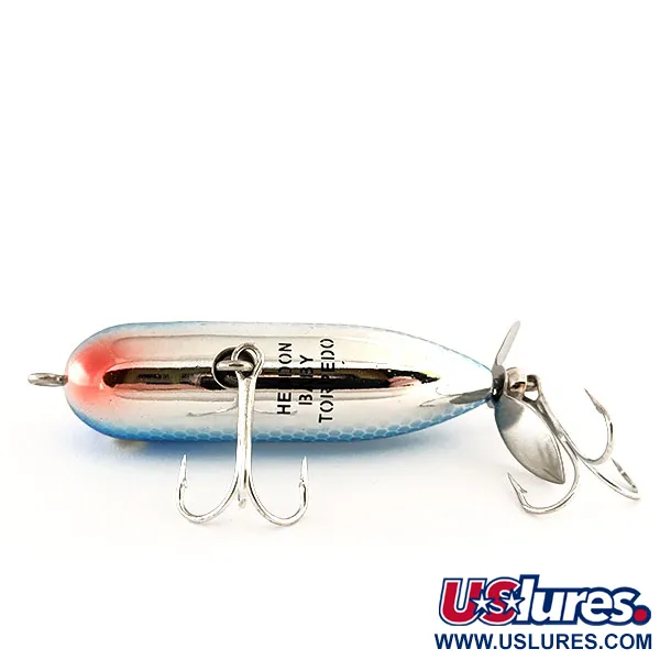   Heddon Baby Torpedo, 1/4oz Silver / Blue fishing lure #11402