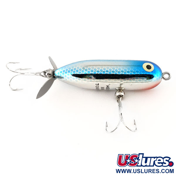   Heddon Baby Torpedo, 1/4oz Silver / Blue fishing lure #11402