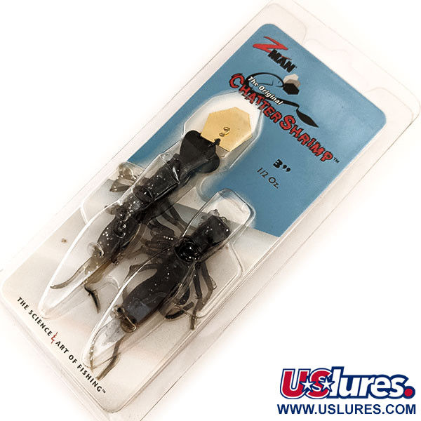   Z-Man Chatter Shrimp, 1/2oz Black / Glitter fishing spoon #11419
