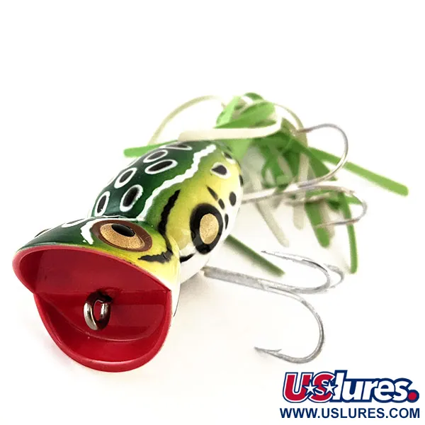 Fred Arbogast Hula Popper, 1/2oz Frog fishing lure #11426