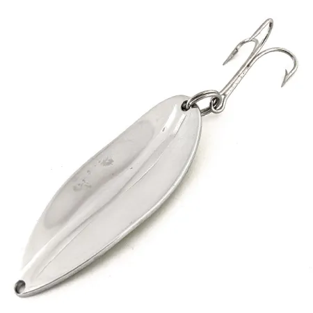 Vintage TODDCO Main liner UV, 3/4oz Nickel / Green fishing spoon #11434