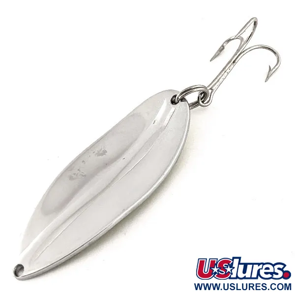 Vintage  TODDCO Main liner UV, 3/4oz Nickel / Green fishing spoon #11434