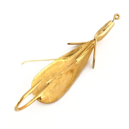 Vintage Johnnie O'Neil VintageWeedless Jonny ONeils Weed Wing 3, 1/2oz Gold fishing spoon #11450