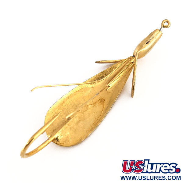 Vintage   VintageWeedless Jonny ONeils Weed Wing 3, 1/2oz Gold fishing spoon #11450