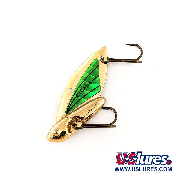 Vintage   Reef Runner Cicada, 3/16oz Gold / Green fishing #11458