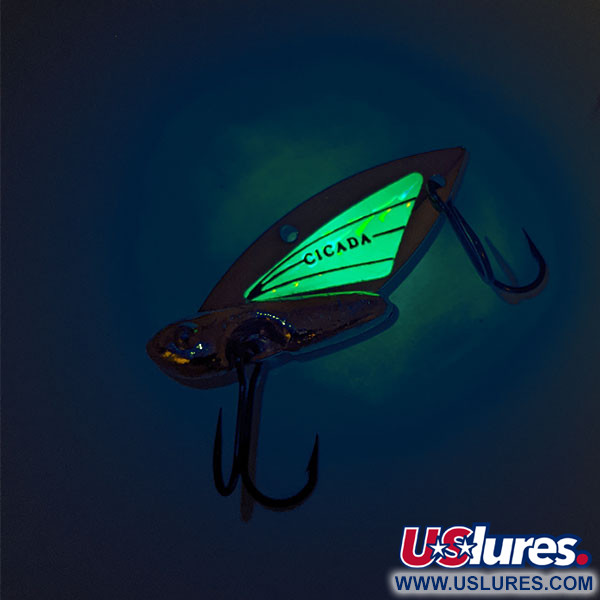 Vintage   Reef Runner Cicada, 3/16oz Gold / Green fishing #11458