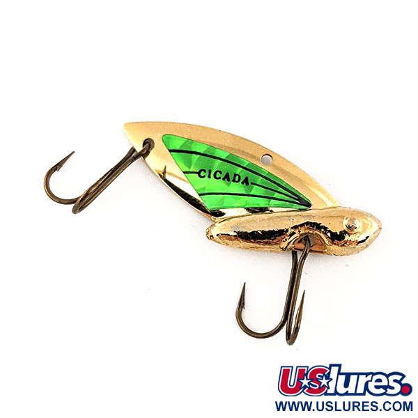 Vintage   Reef Runner Cicada, 3/16oz Gold / Green fishing #11458