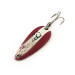 Vintage  Eppinger Dardevle Midget, 3/16oz Red / White / Nickel fishing spoon #11468