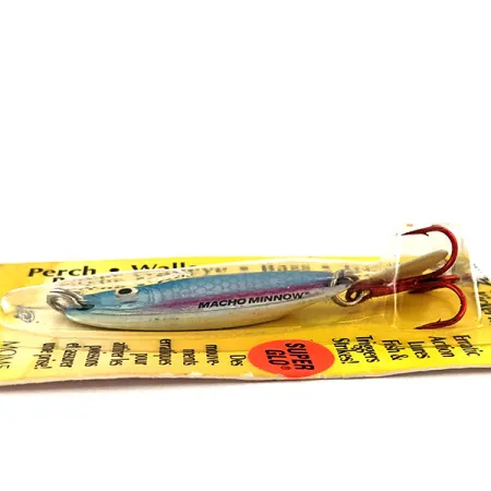 Northland Macho Minnow Jig Lure Glow, 2/5oz Blue / Glow in Dark fishing spoon #11469