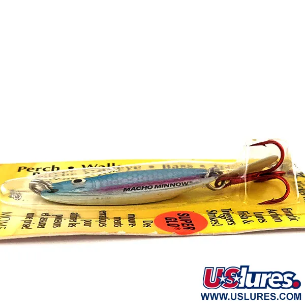 Northland Macho Minnow Jig Lure Glow, 2/5oz Blue / Glow in Dark fishing spoon #11469