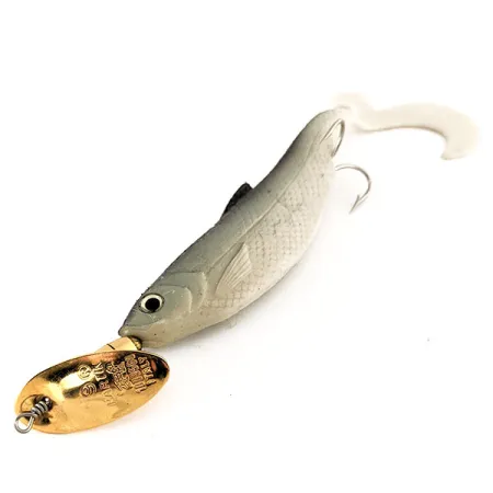Panther Martin 9 Double Trouble with soft bait, 3/4oz Gold spinning lure #11480