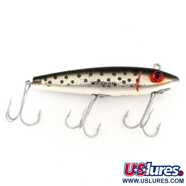 Vintage  L&S Bait Mirro lure MirrOlure TT Spotted Trout Sinking Twitchbait , 3/5oz  fishing lure #11481