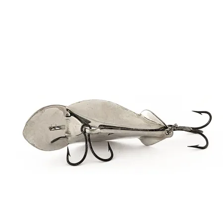 Vintage Buck Perry spoonplug, 1/4oz Nickel fishing spoon #11500