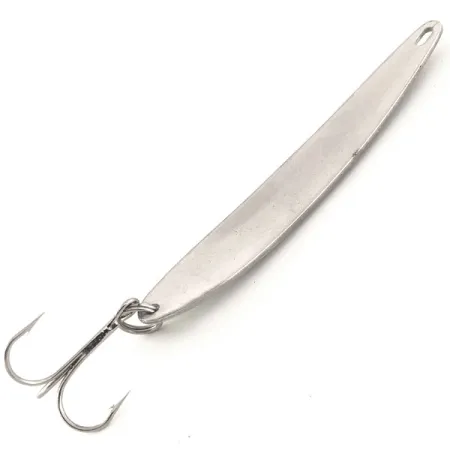 Vintage Bay de Noc Bay De Noc Laker Taker UV, 3/4oz Nickel / Light Green fishing spoon #11507