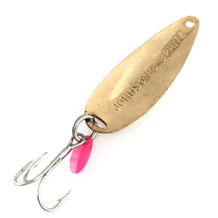Vintage Johnson Sprite, 1/3oz Gold fishing spoon #11516