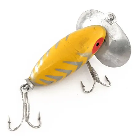 Vintage Kmart Kresge #304, 3/16oz Yellow fishing lure #11522