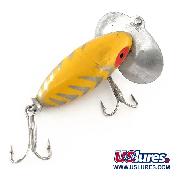Vintage Kmart Kresge #304, 3/16oz Yellow fishing lure #11522
