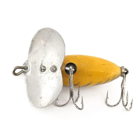 Vintage Kmart Kresge #304, 3/16oz Yellow fishing lure #11522