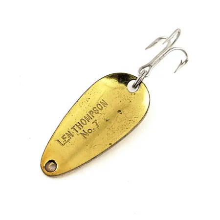 Vintage Len Thompson #7, 3/16oz Five of Diamonds fishing spoon #11533