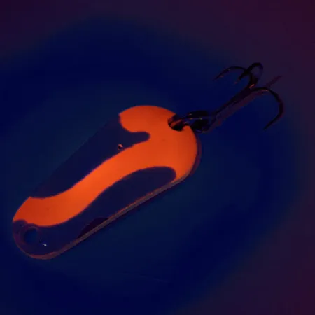 Vintage Aeroplane Spinner Aero UV, 1/4oz White / Orange / Gold fishing spoon #11537