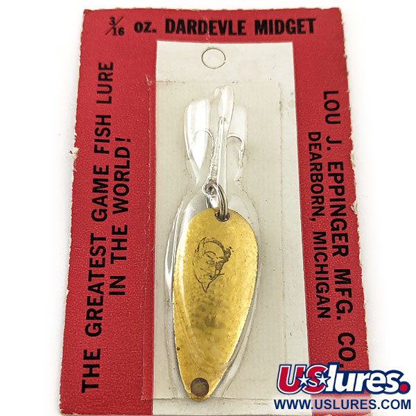  Eppinger Dardevle Midget Crystal , 3/16oz Golden Crystal fishing spoon #11538