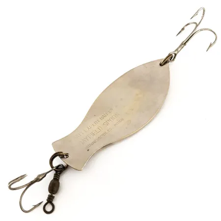 Vintage Nebco Bayfield spoon, 3/4oz Nickel fishing spoon #11543