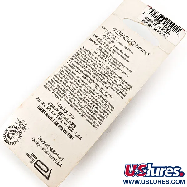   Heddon Tiny Torpedo, 1/4oz Bass fishing lure #11547