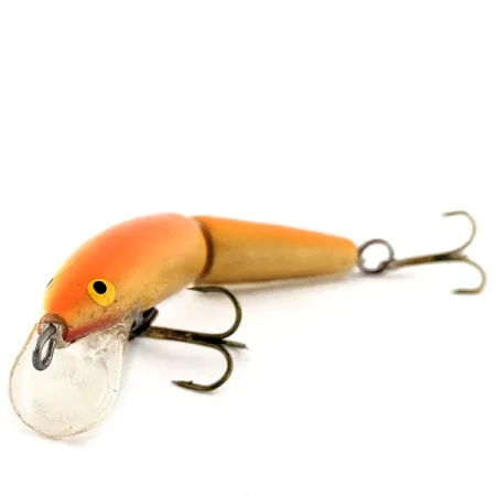 Vintage Rapala Jointed J9, 1/4oz Orange fishing lure #11577