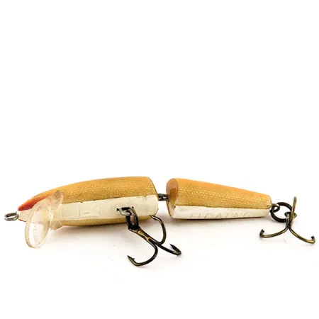 Vintage Rapala Jointed J9, 1/4oz Orange fishing lure #11577