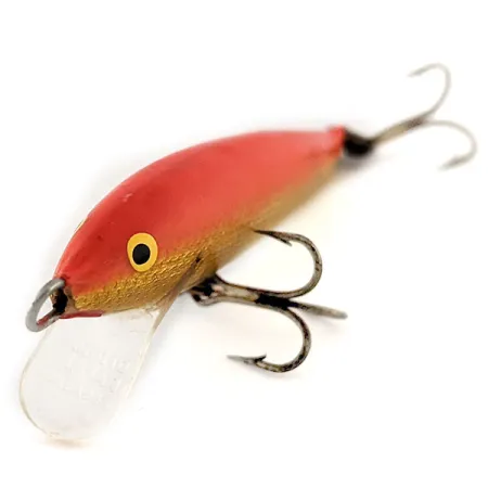 Vintage Rapala Original Floater F6, 3/32oz Orange fishing lure #11579