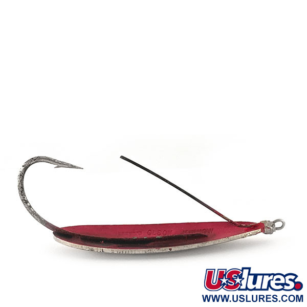 Vintage   Weedless Herter's Olson Minnow, 2/5oz Nickel / Red fishing spoon #11593