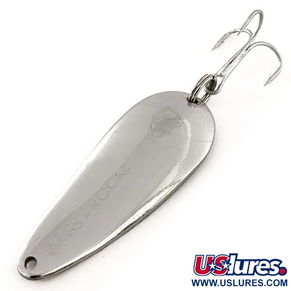 Vintage  Eppinger Dardevle Bass Rok'T-Devle, 2/3oz Nickel fishing spoon #11601