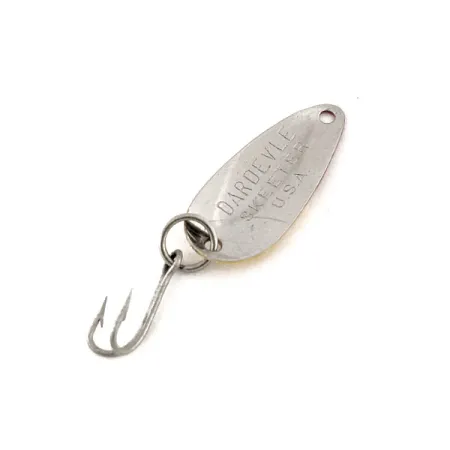 Vintage Eppinger Dardevle Skeeter, 1/32oz Red / Yellow / Nickel fishing spoon #11631