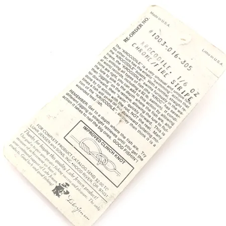 Luhr Jensen Krocodile, 1/4oz Nickel / Red fishing spoon #11635